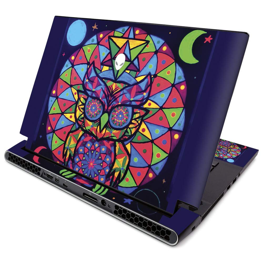 MightySkins Skin for Alienware M15 R2 (2019) - Goodnight Owl | Protective, Durable, and Unique Vinyl Decal Wrap Cover | Easy to Apply, Remove, and Change Styles | Made in The USA