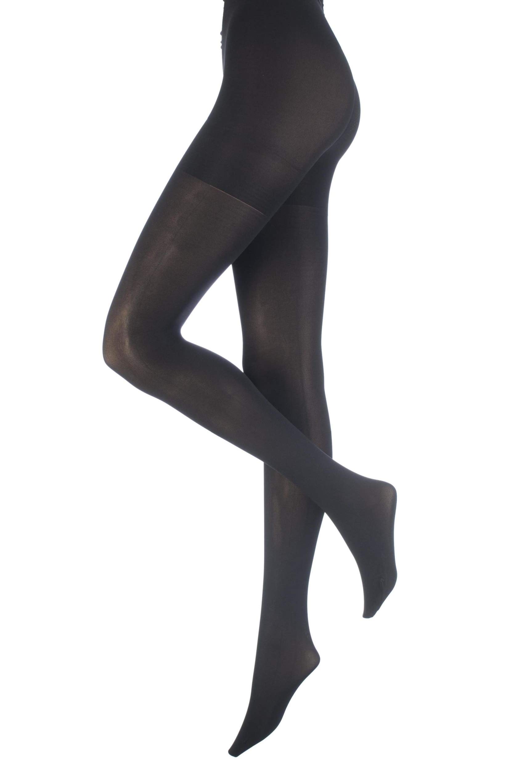 Aristoc 60 Denier Opaque Bum, Tum and Thigh Toner Tights - Extra Large - Black