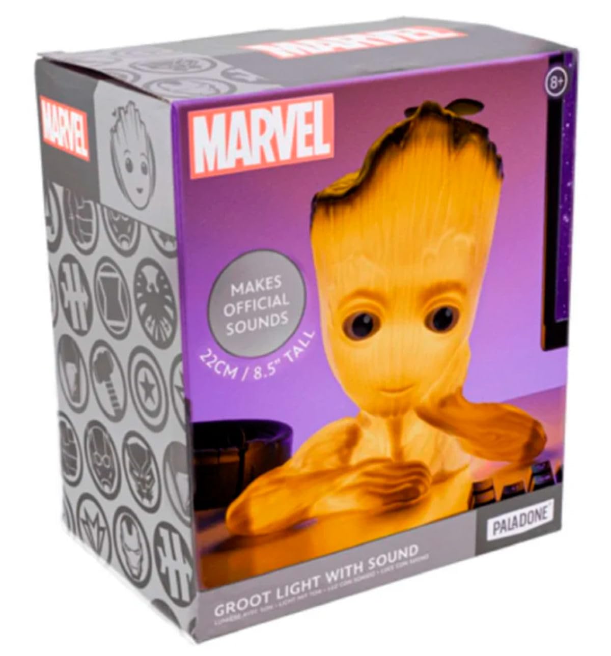 MARVEL グルートルームライト Amazon.com: Paladone Groot Light with Sound, Officially Licensed