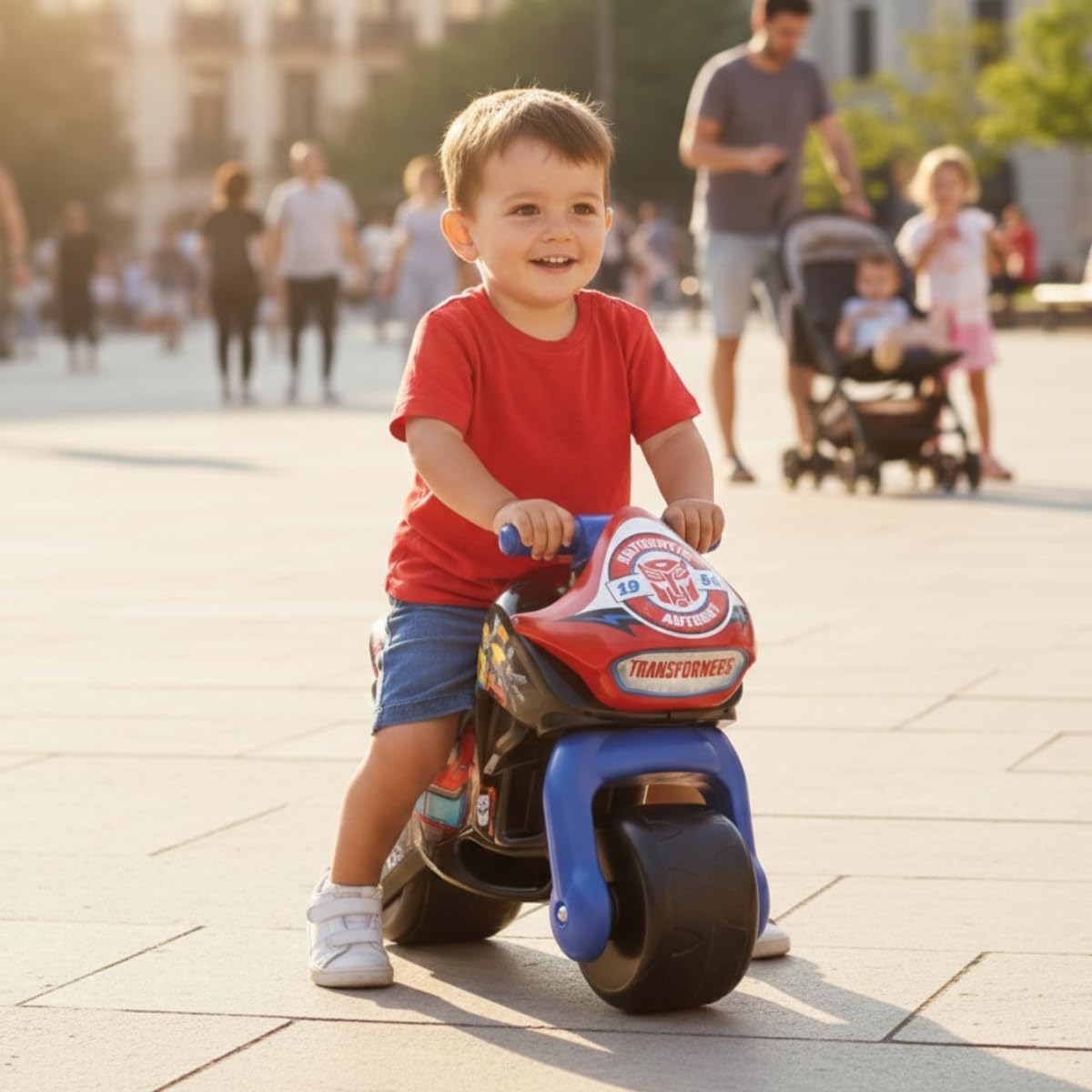 Correpasillos Bebe 1 Año 2 Años 3 Años - Moto Correpasillos para Bebe Twin Dessert Transformers - Moto Juguete Niña y Niño - Ruedas Anchas- Estable Ligera Ergonómica - Transporte Fácil - INJUSA
