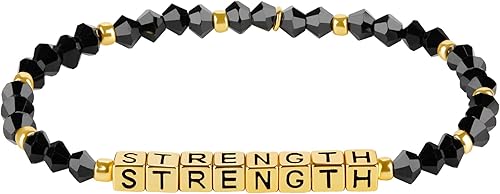 Miniatura 2 de INSPIRED VOICES Pulseras inspiradoras para mujer, pulseras motivacionales, joyas inspiradoras, pulseras elásticas con cuentas y regalos de aliento