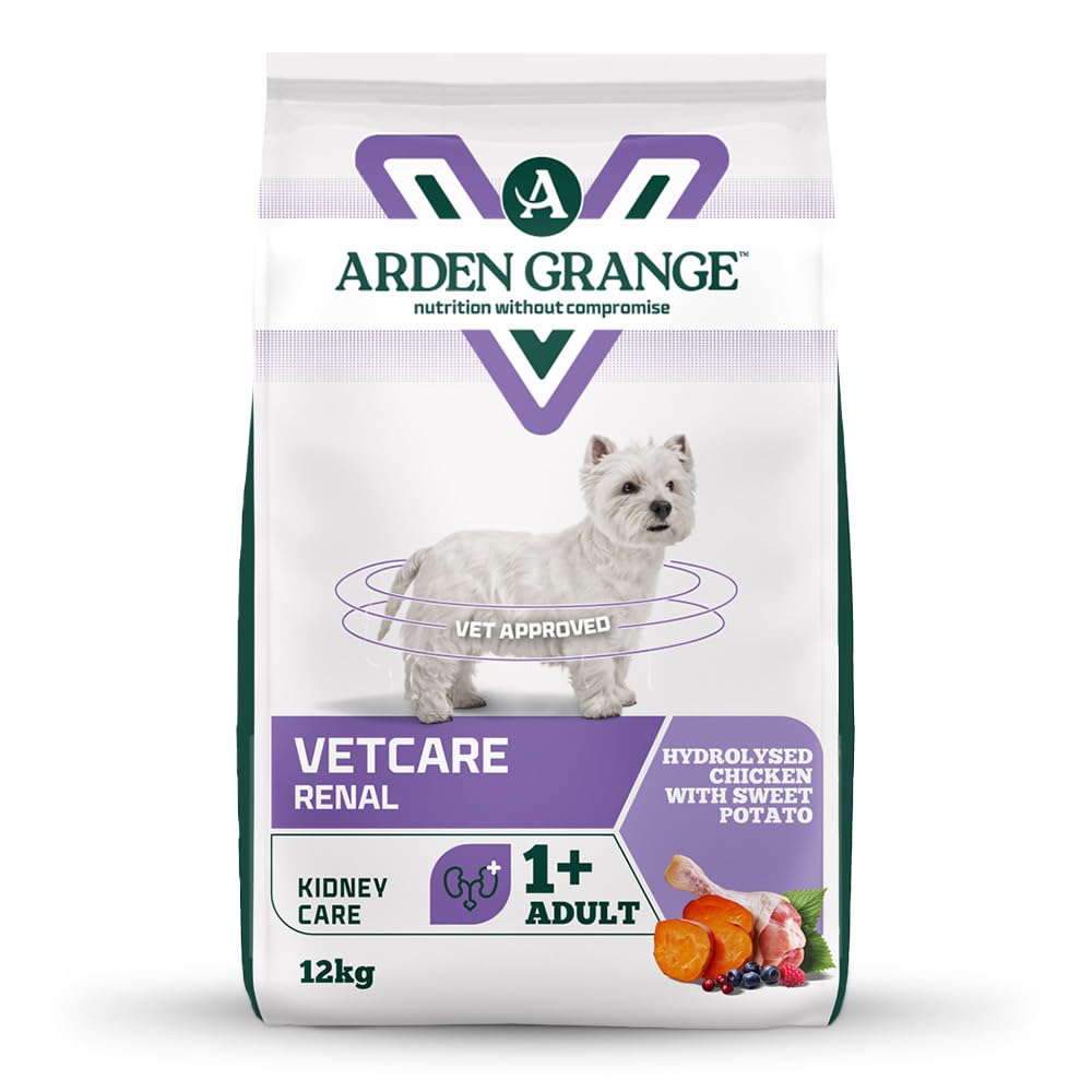 Arden Grange VetCare Renal Adult Dry Dog Food With Hydrolysed Chicken With Sweet Potato (2 x 12kg)