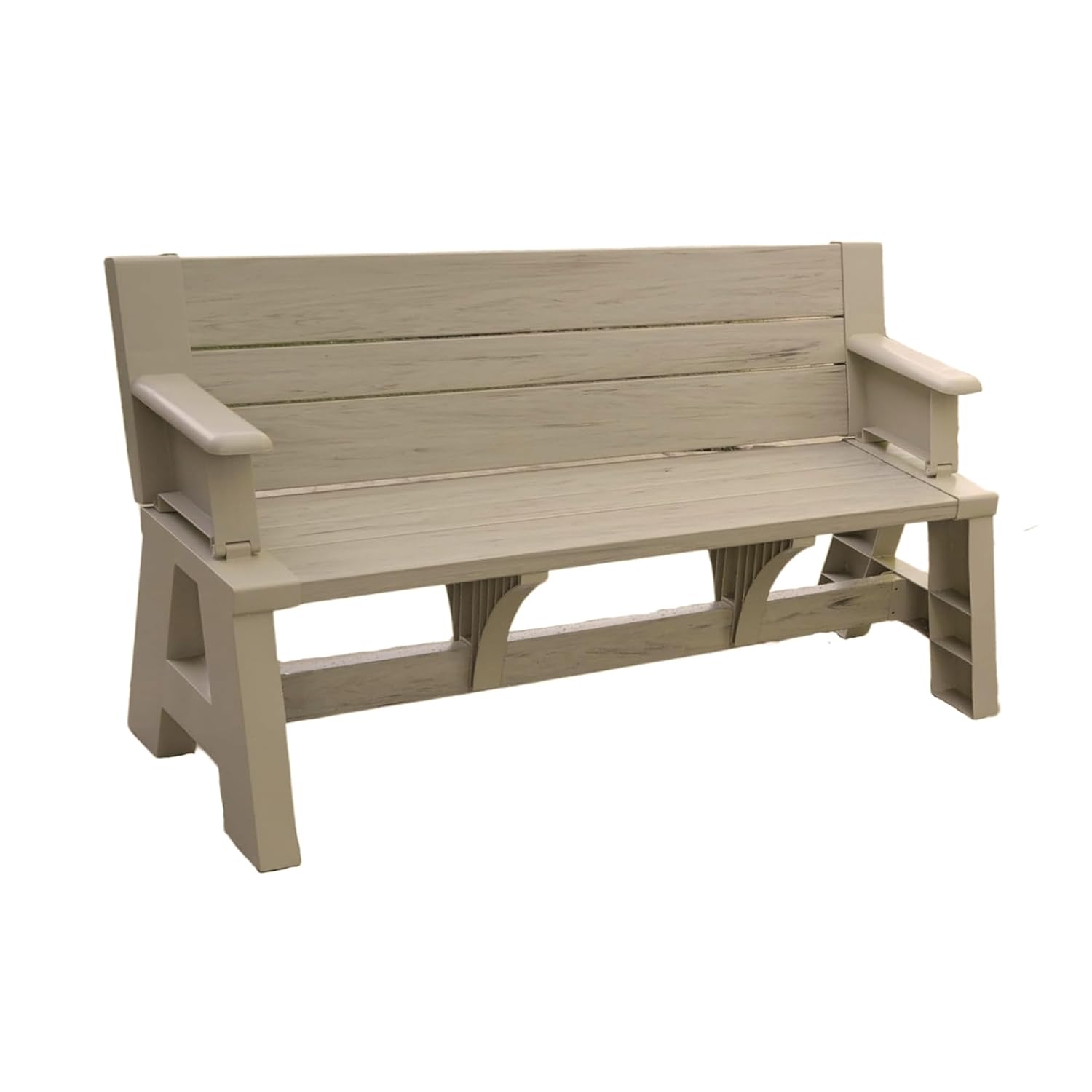 Convert-a-Bench Folding Resin Picnic Table and Bench | Driftwood - Review, Price and Buying Guide