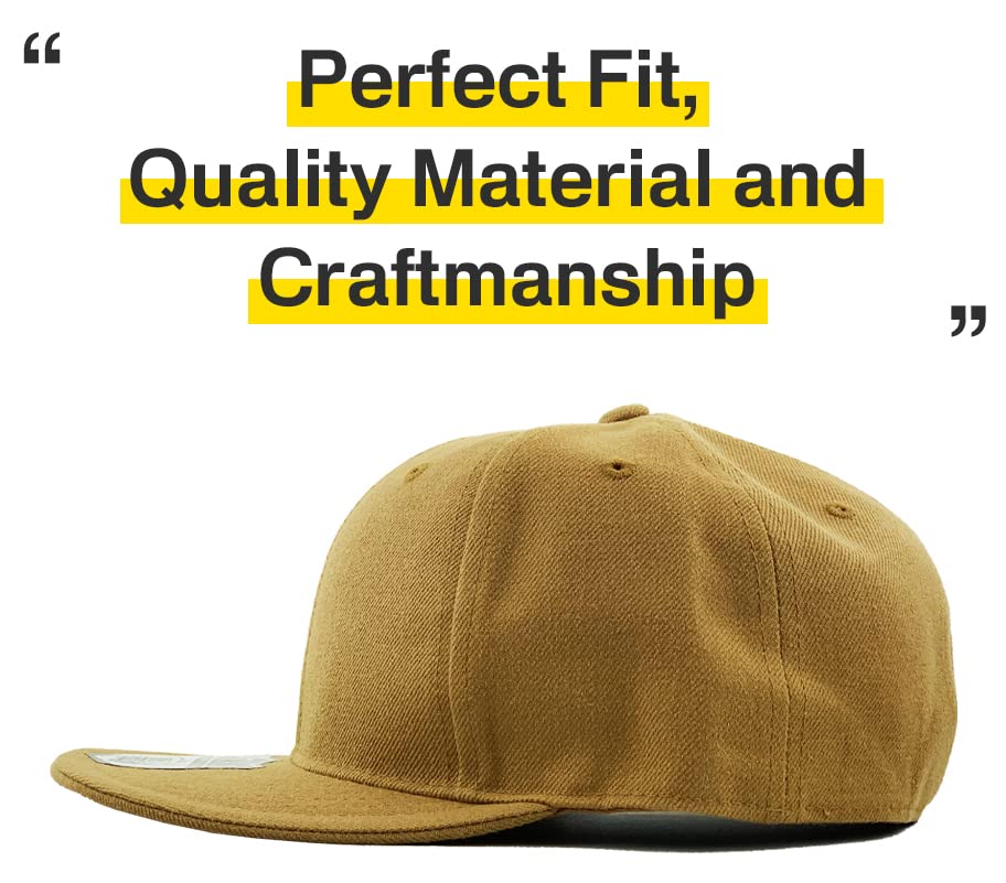 Image of KBETHOS Original 6 Panel Flat Brim True-Fit Fitted Cap