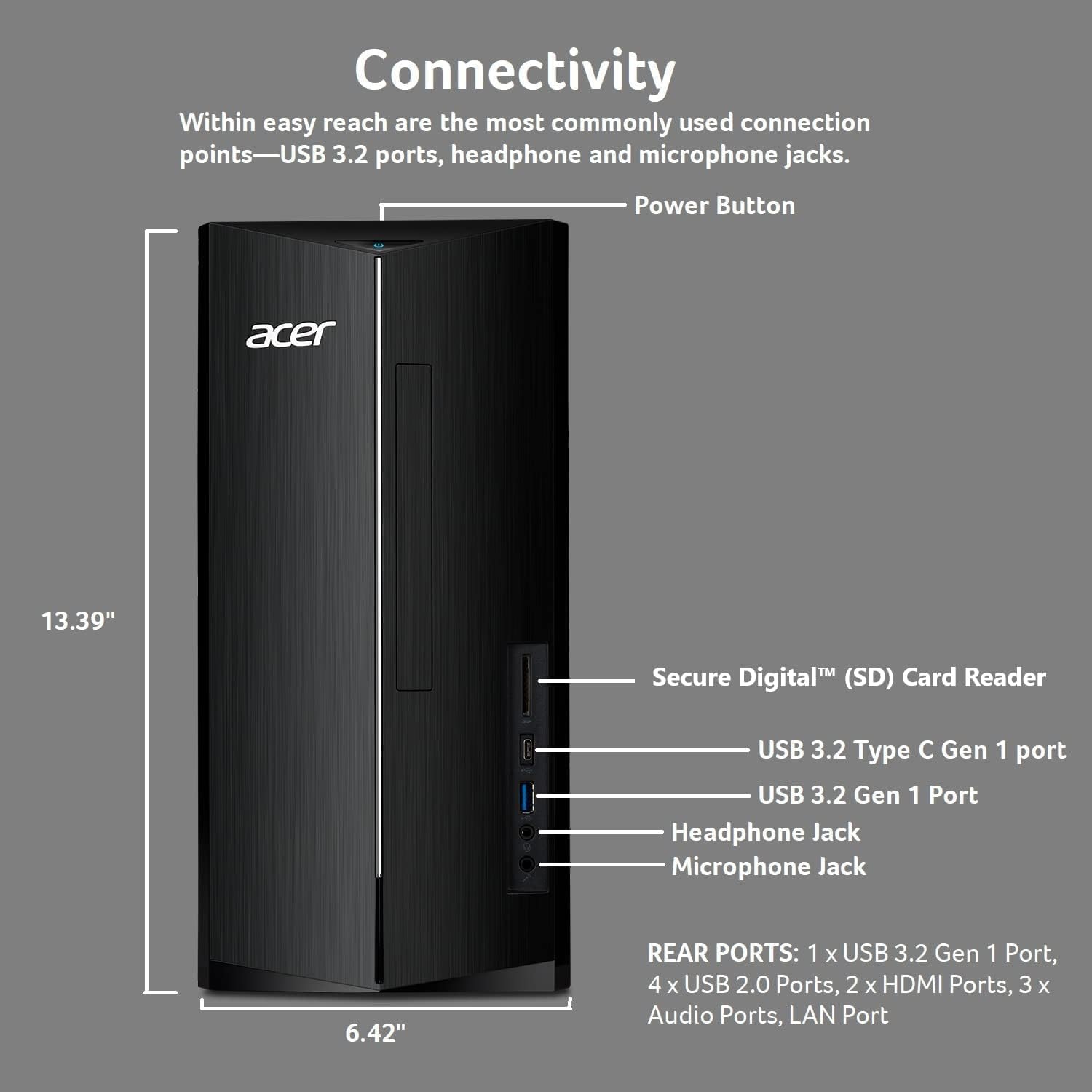 Amazon.com: acer Aspire Tower Desktop Computer, 14th Gen Intel