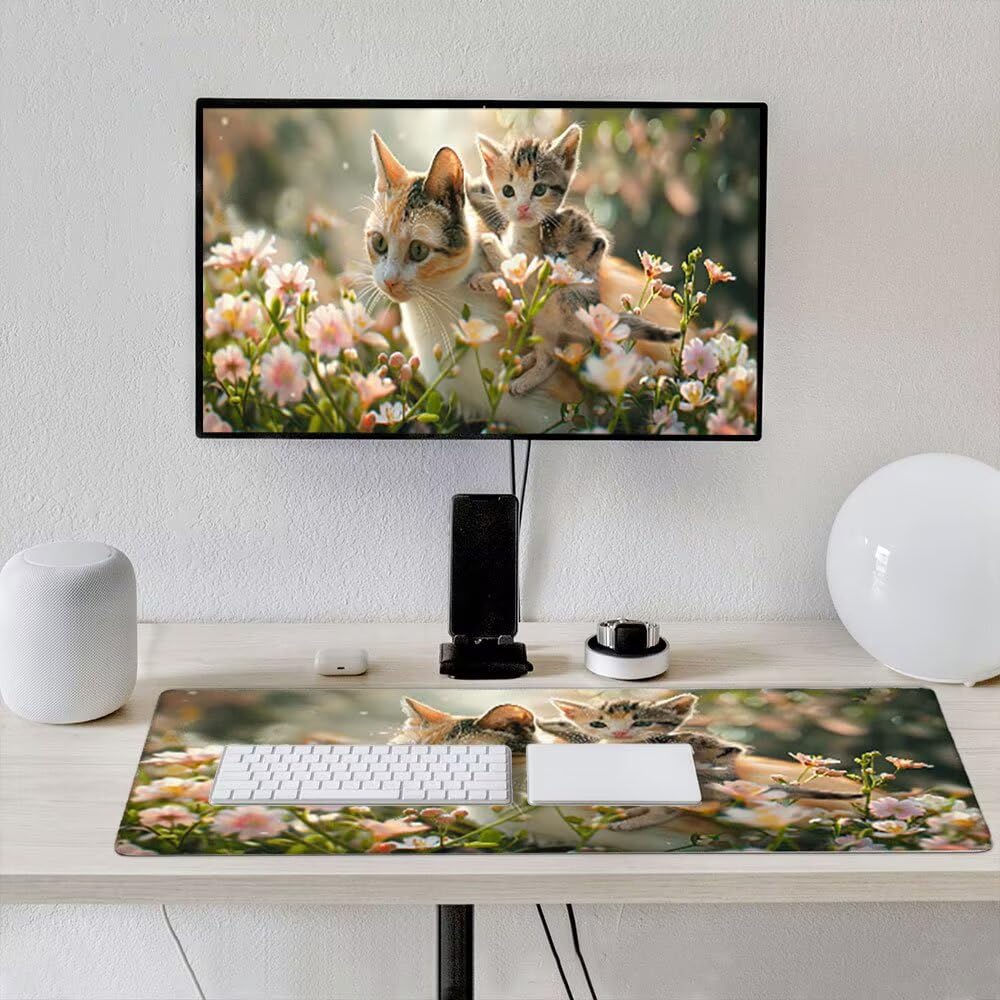 Podkładka pod mysz do gier 1600 x 800 mm, duża podkładka pod mysz do gier z przeszytymi krawędziami, mata na biurko, antypoślizgowa podstawa, podkładka pod klawiaturę, wodoodporna powierzchnia