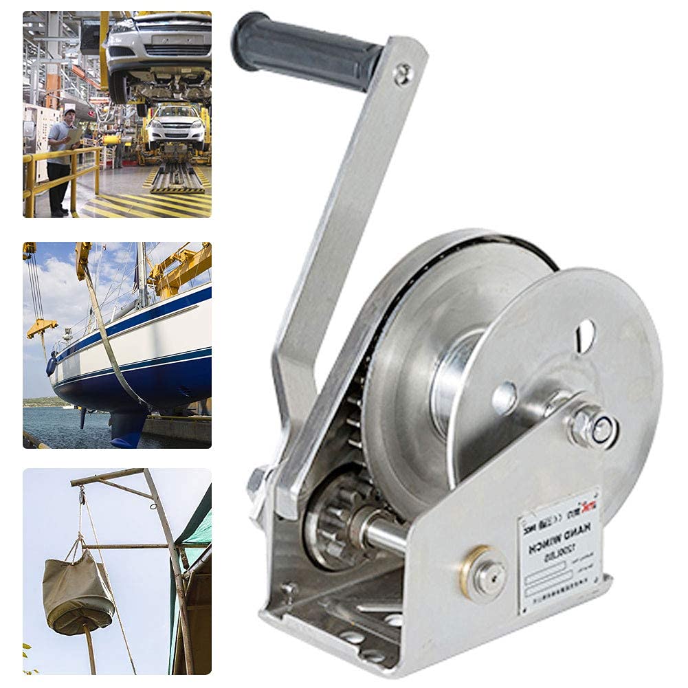 Buy Hand Winch Mini, Hand Winch with Cable and Brake, Hand Winch Crank