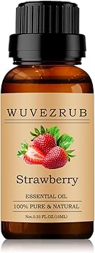 Strawberry Essential Oils 10ML, 100% Pure and Natural Essential Oil for Aromatherapy Diffuser - 0.33 Fl Oz/Strawberry