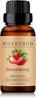 Strawberry Essential Oils 10ML, 100% Pure and Natural Essential Oil for Aromatherapy Diffuser - 0.33 Fl Oz/Strawberry