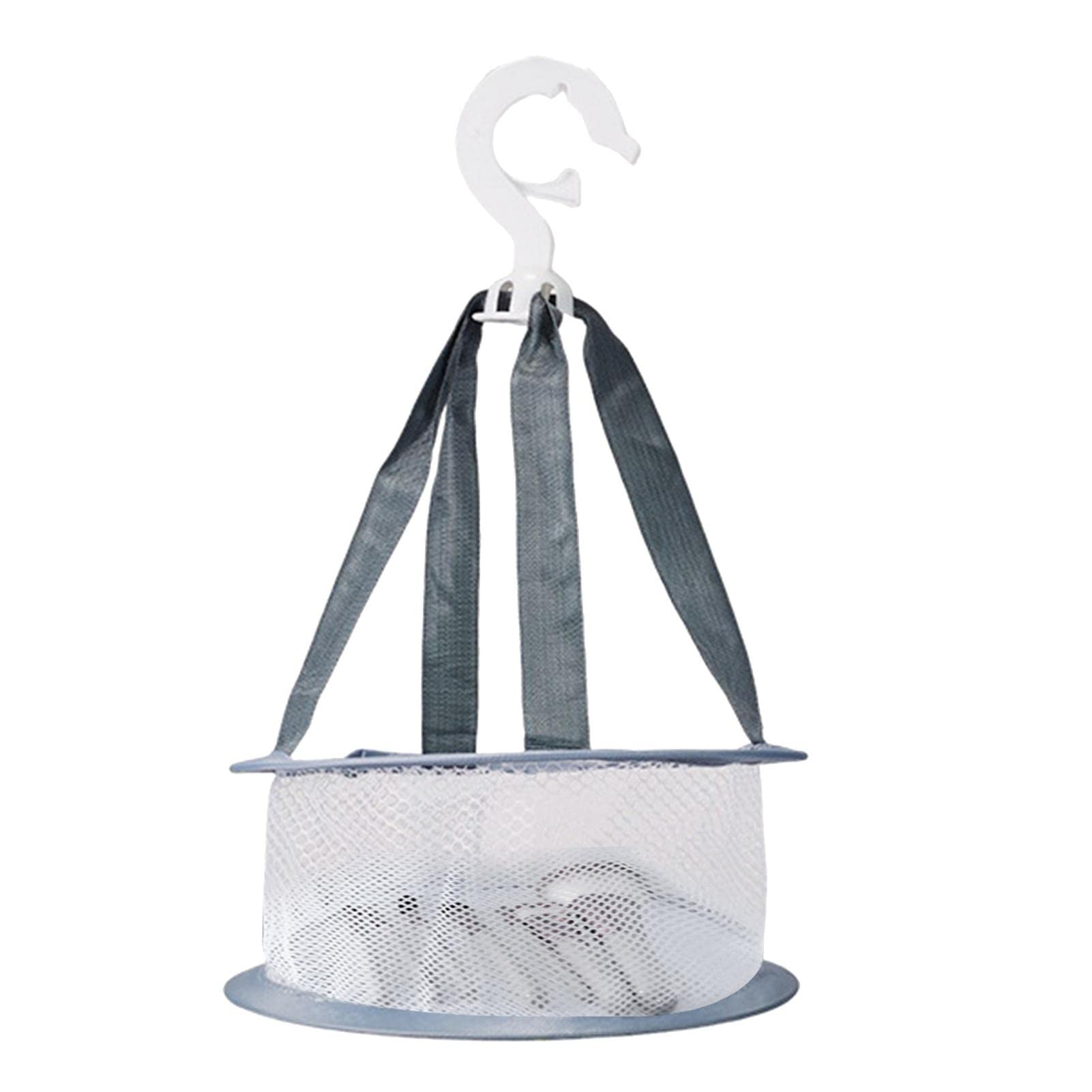 Luojuny Opknoping Droognet, Make Up Borstel Droger Rack, Anti Vervormde Sok Droogmand Schoonheid Spons Blender Opvouwbare Drogen Mesh Opbergtas Voor Garnalen Vis Fruit Groenten Kruid Wit 3154379200