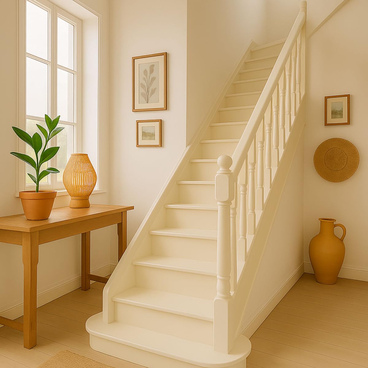 ARCANE INDUSTRIES Peinture pour escalier en bois - 4 kg Ivoire Clair - RAL 1015