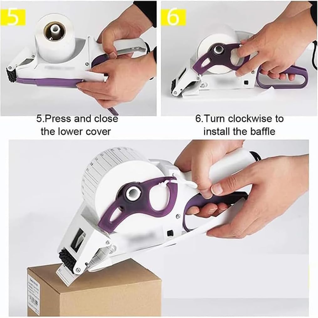 Etichettatrice manuale, pistola applicatore manuale di etichette per etichettatura di bottiglie rotonde, quadrate e piatte, larghezza 20-75 mm per abbigliamento, magazzino e uso al dettaglio