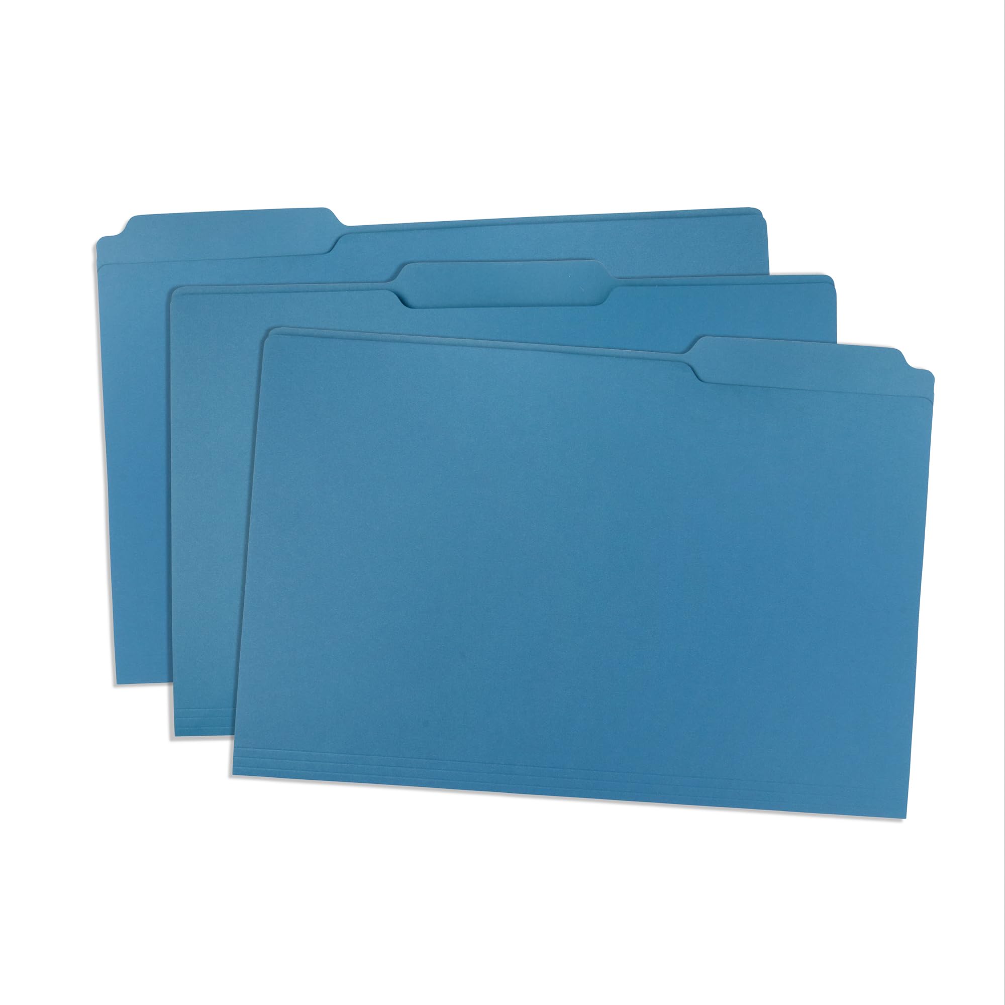 Blue Summit Supplies 50 cartelle portadocumenti, 11 x 17, 1/3, blu