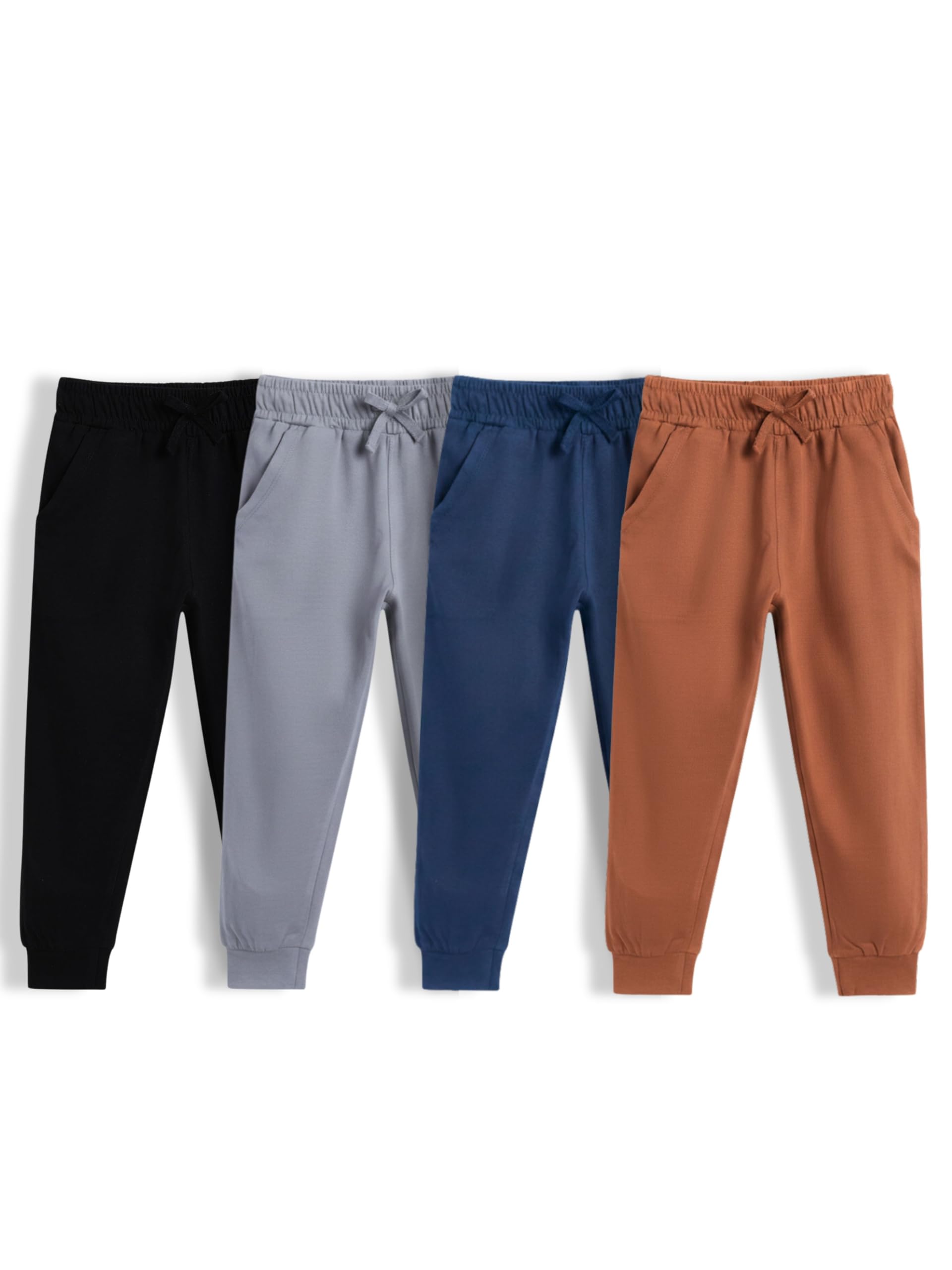 ORANGE SUGAR Unisex Regular Fit Premium Joggers for Kids, Track Pants for Boys/Girls, Joggers for Boys/Girls, 100% Cotton Fabric, Soft Breathable Pants with Pockets & Elastic Waistband-image-18