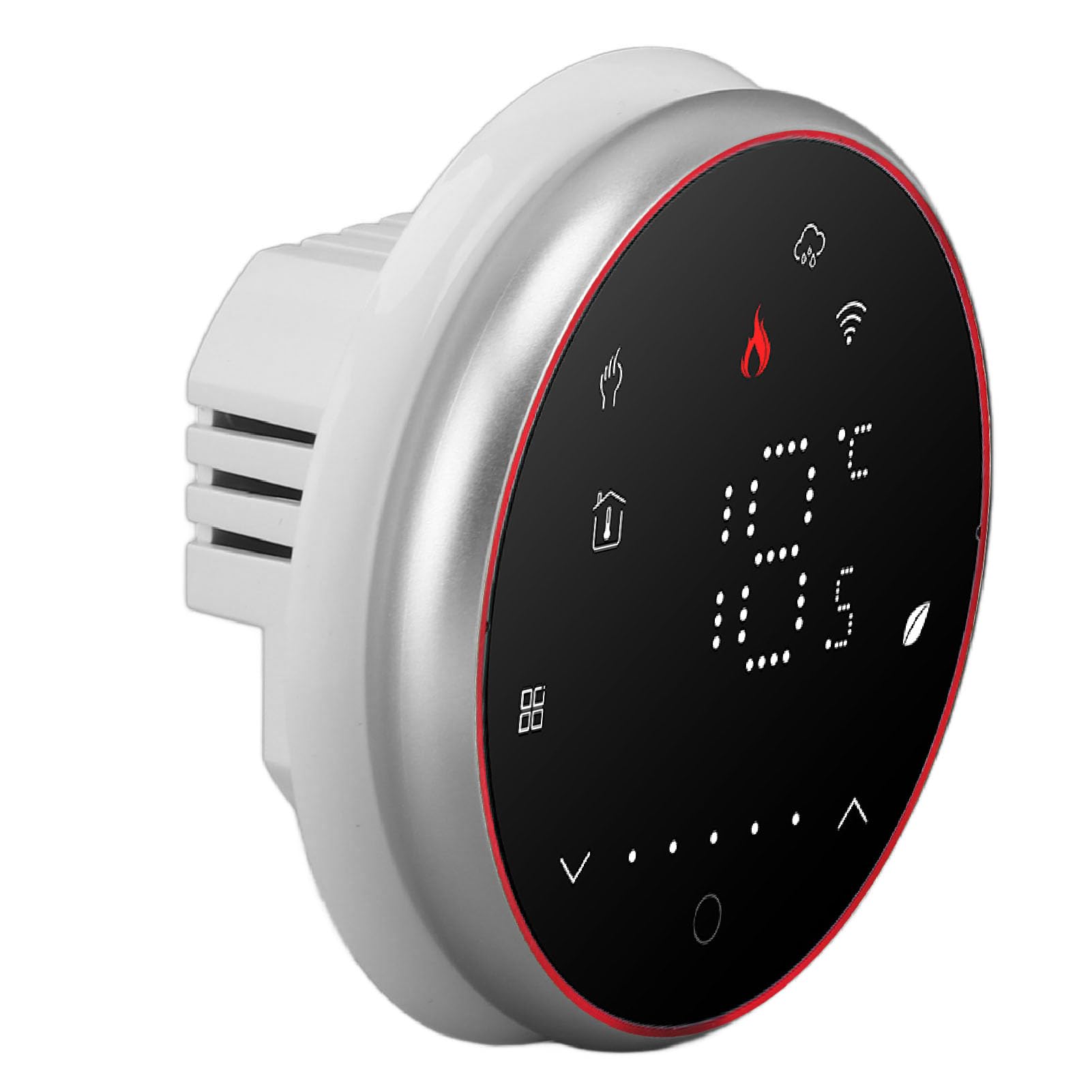 Inteligentny Termostat Programowalny Termostat WiFi AC95 do 240V 16A Sterowanie Dotykowe LED Od 41 do 95 Stopni Fahrenheita Harmonogram 7-dniowy Sterowanie Głosowe za pomocą Aplikacji