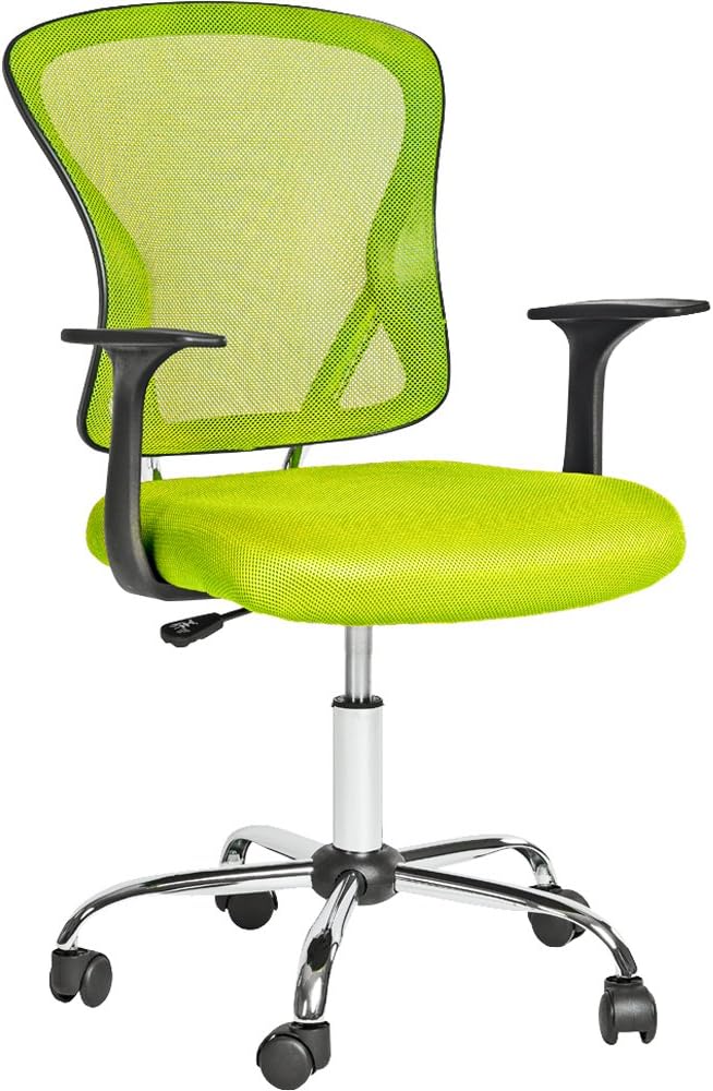 TecTake executive office computer chair seat adjustable mesh (Green