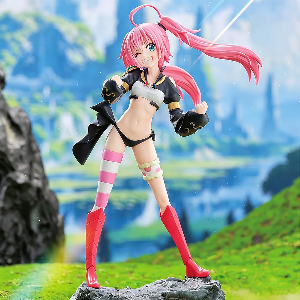 Figurka Rimuru, postać anime, Milim/Ramiris, modelka, statuetka, PCW, z platformą, ozdoby, kolekcjonerskie, kreatywne prezenty dla fanów, 22 cm / 21 cm