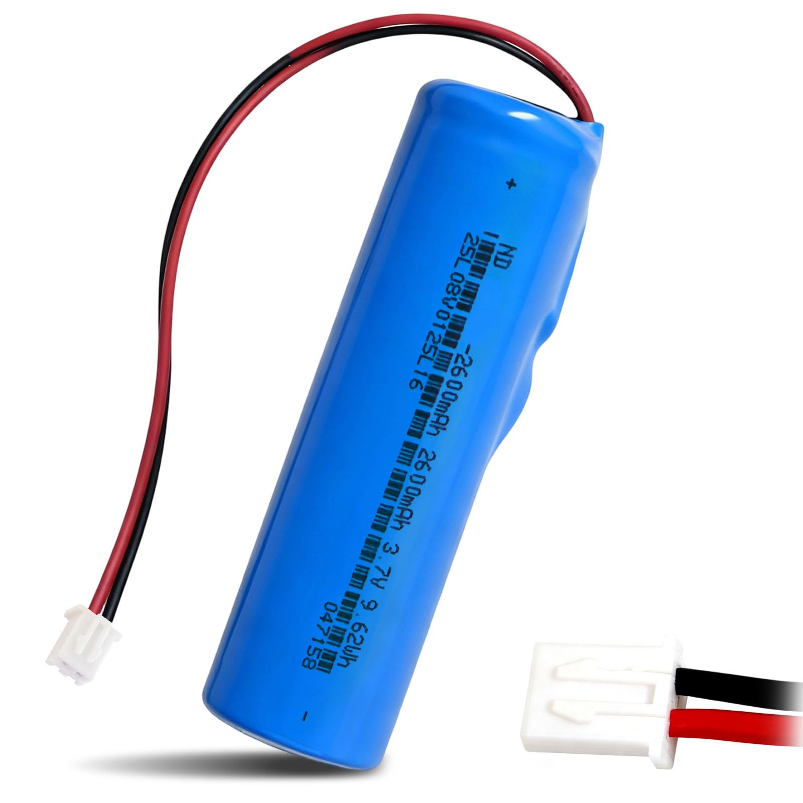 Batería recargable de iones de litio de 3,7 V 2600 mAh con conector XH2.54/2P. Comprueba antes de comprar la polaridad del dispositivo y del conector (1 pieza, 2600 mAh PH2.0) — view 8