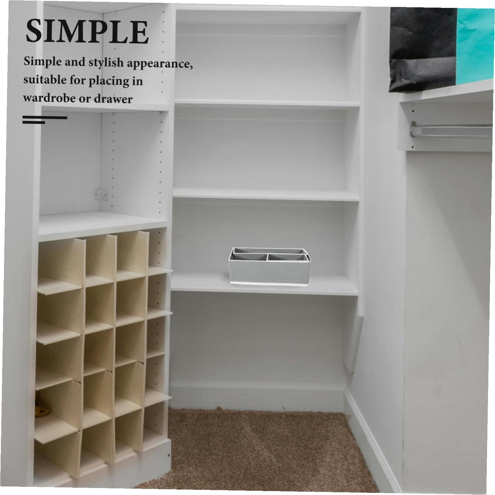TOYANDONA 6stücke Schubladenbox Organizer Für Bhs Und Kleidung Faltbare Aufbewahrungsbox Mit Trennwänden Geeignet Für Schlafzimmer Und Babyschubladen Sockenboxen Und Kommode