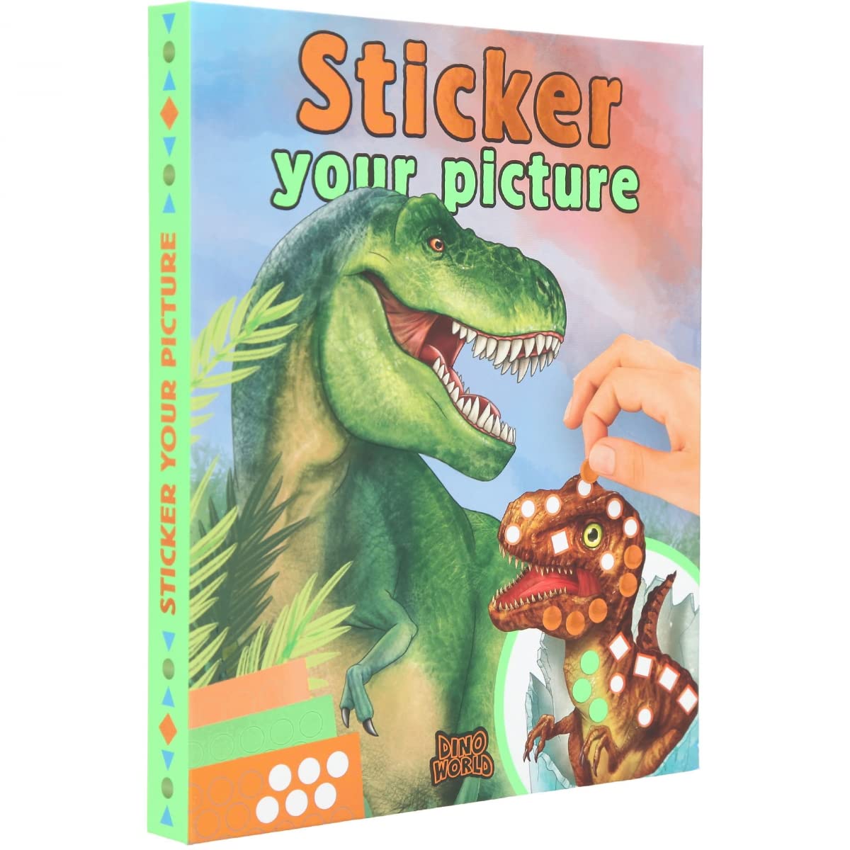 Depesche 11882 Dino World Sticker Your Picture Sticker Book with 25 Pages of Dinosaur - Image 2
