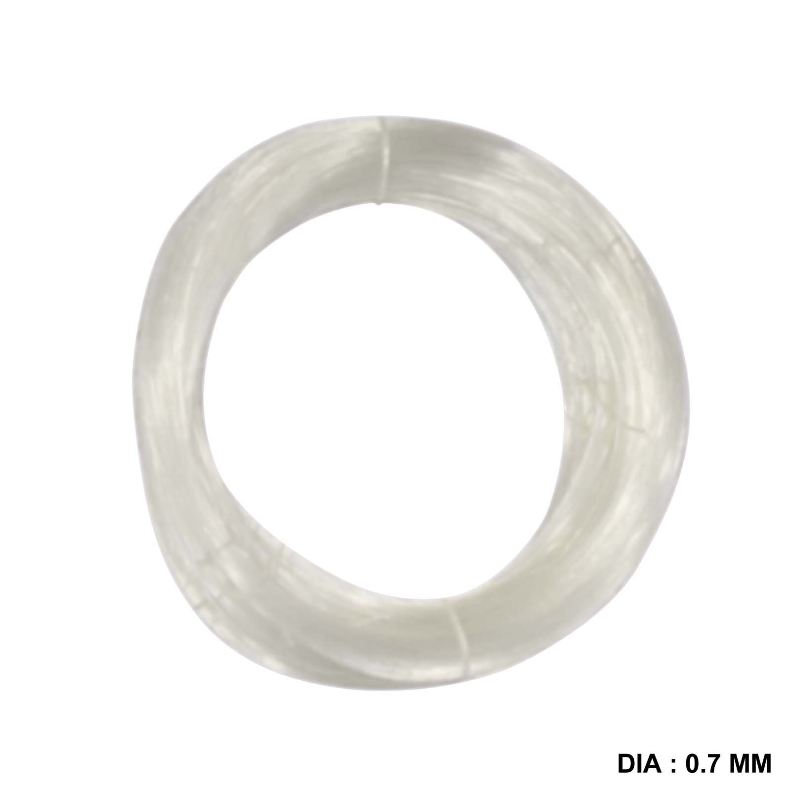 Asian Hobby CraftsAsian Hobby Crafts Monofilament Fishing Line Nylon Wire: Dia 0.7mm : Length 10m per Wire: Pack of 12 Wires