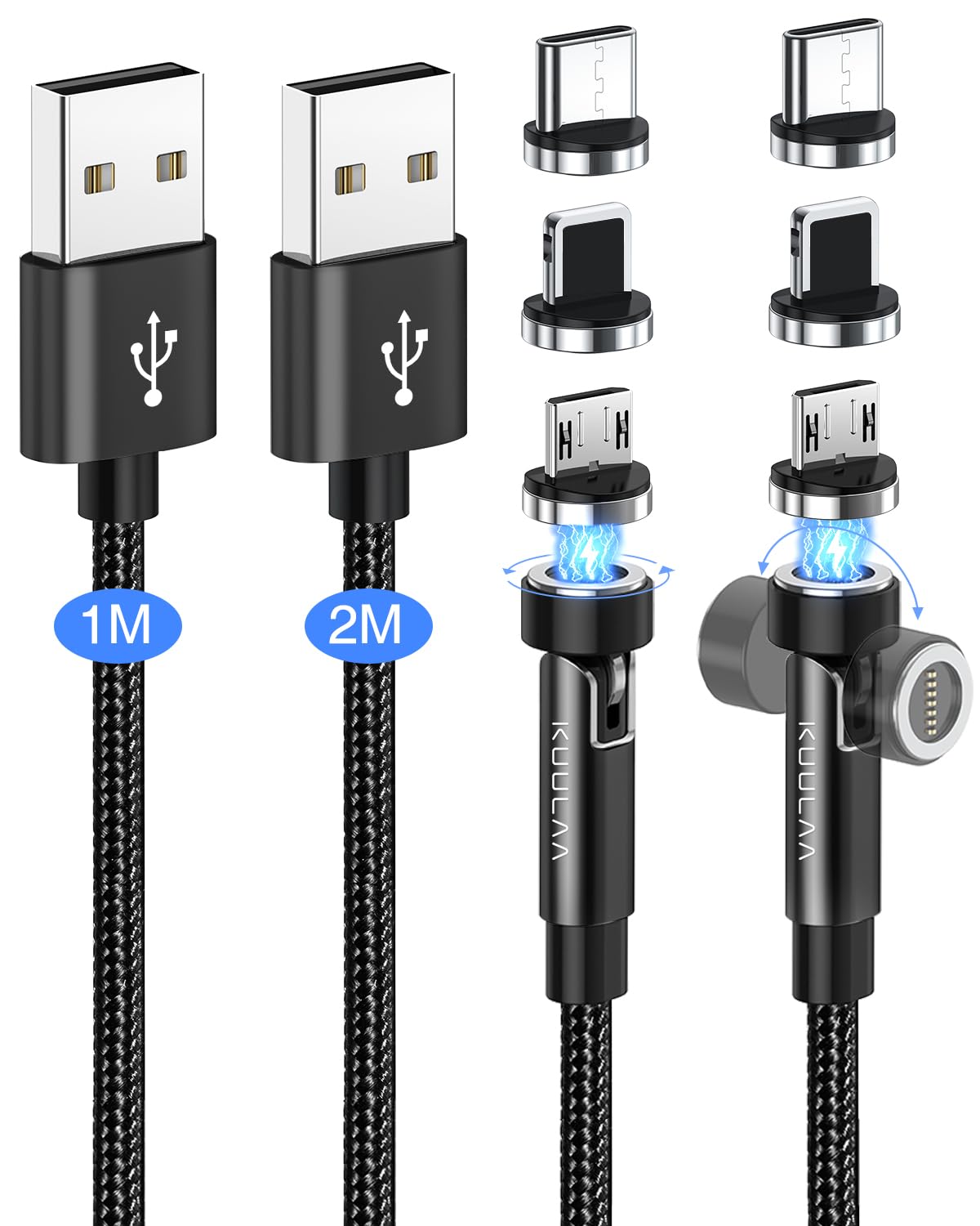 Cavo Magnetico 3 In 1 Ricarica Cavo Magnetico USB 3 In 1 Ricarica Rapida Per Iphone Samsung P 759475 - Foto 11