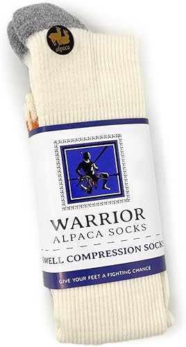 Miniatura 5 de WARRIOR ALPACA SOCKS - Calcetines deportivos de lana de alpaca de compresión de alto rendimiento para hombres y mujeres