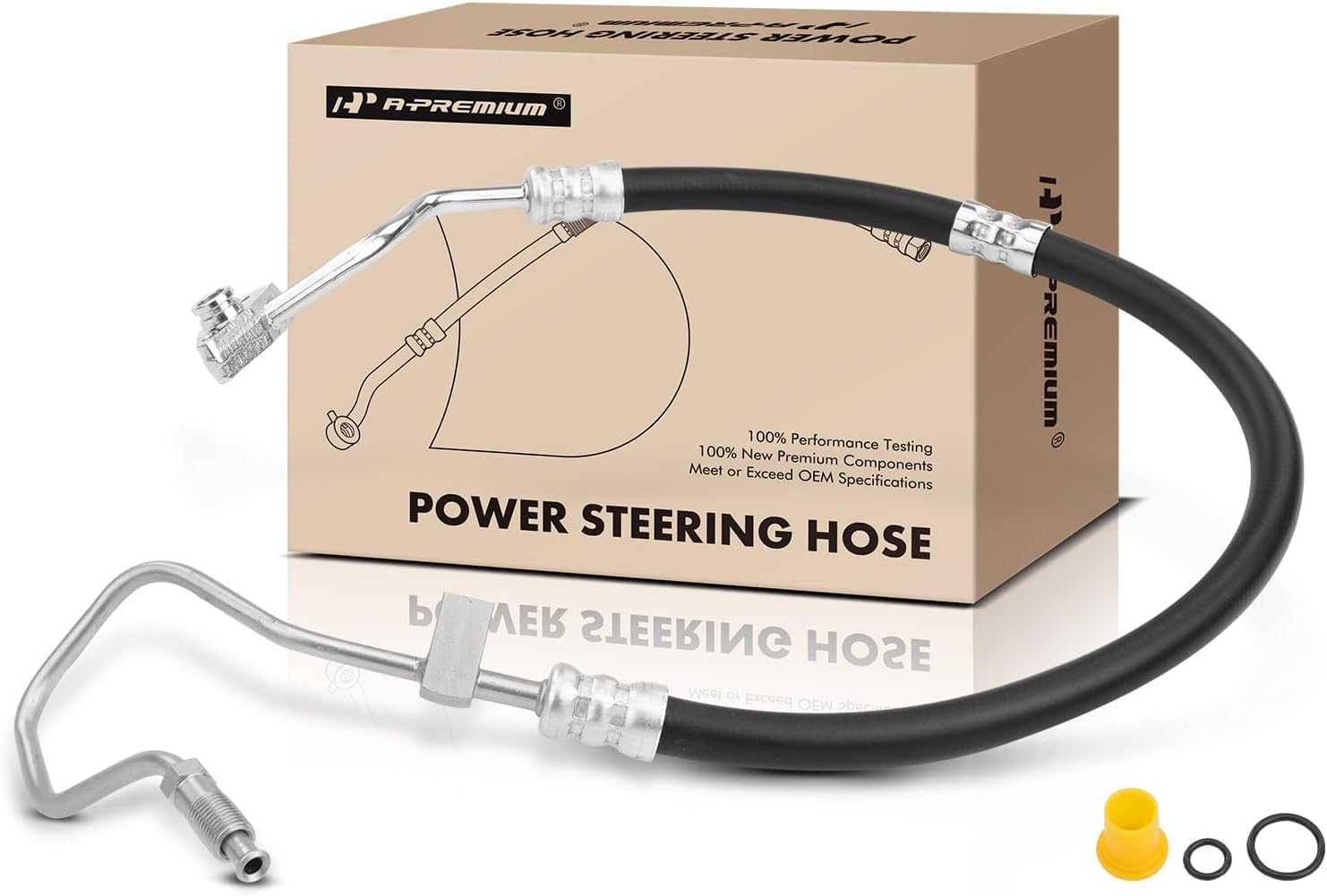 A-Premium Power Steering Pressure Hose Line Assembly Compatible with Honda Prelude 1997-2001, 2.2L, Manual Transmission