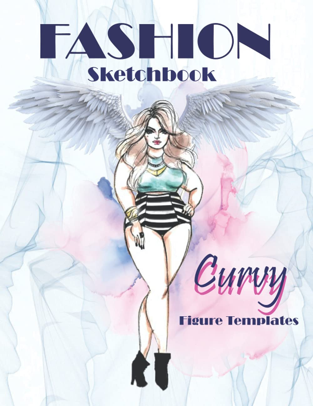Curvy Fashion Sketchbook: Plus Size Female Figure Templates for Fashion Illustrations | 128 Croquis with 4 Female Poses for Drawing Curvy Women's ... for Fashion Designers or Aspiring Designers.