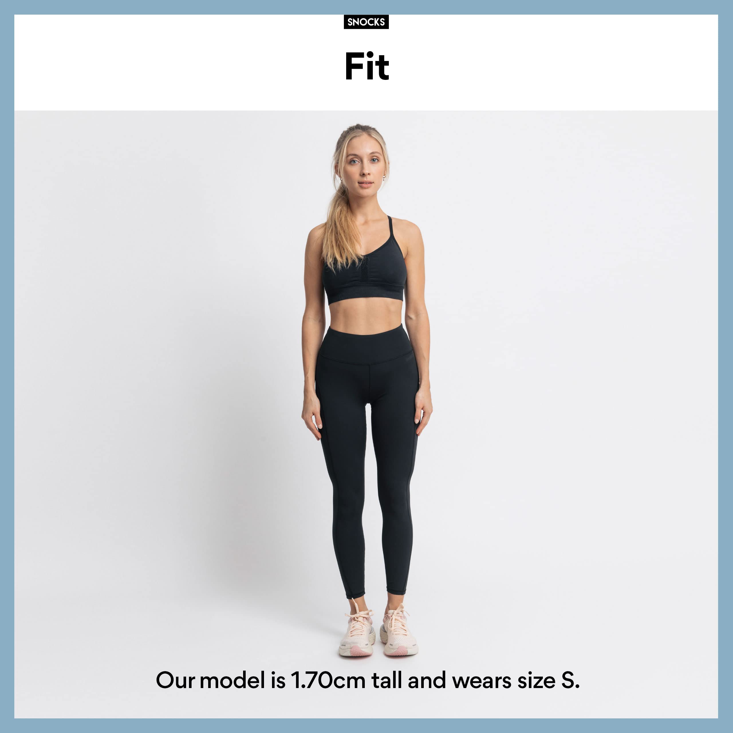 Snocks Sportowe legginsy damskie, rozm. XS-XL, z wysokim stanem, nieprzejrzyste, do każdego typu ciała, idealne do jogi, biegania, gimnastyki lub atletyki, idealna odzież sportowa do każdego sportu