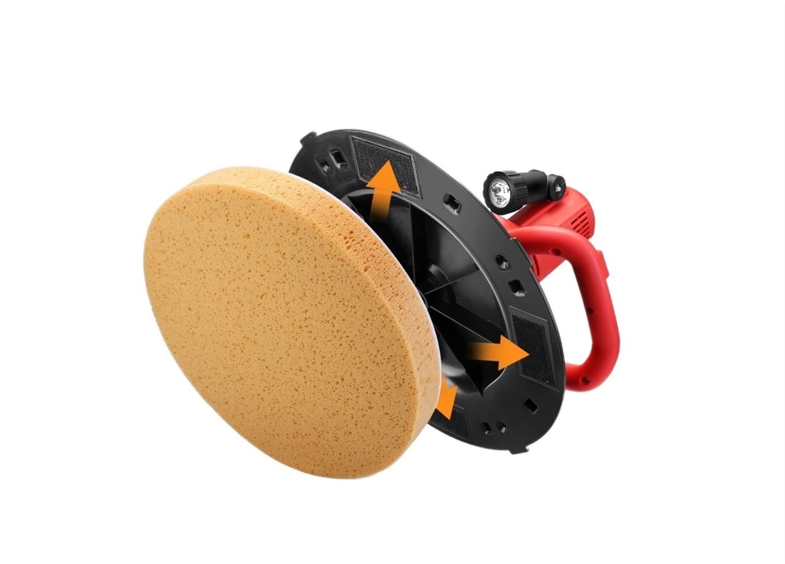 Wall Sander, Concrete Cement Mortar Trowel Adjustable Speed 80-600RPM 1700W Electric Trowel Wall Smoothing Machine with Long Handle,