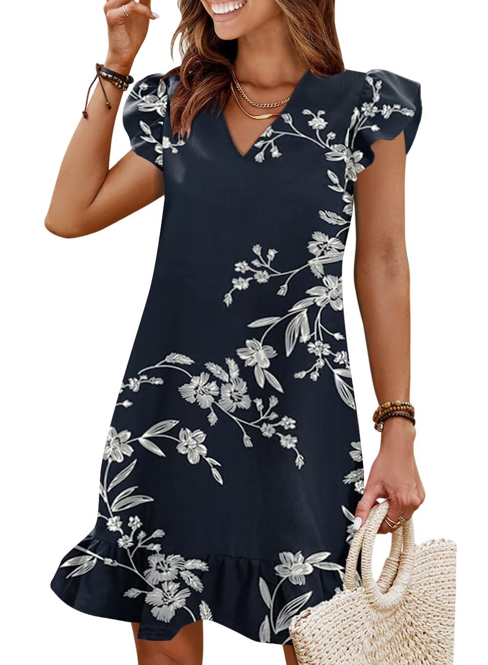 QACOHU Summer Dresses for Women 2026 Beach Vacation Mini Sundress