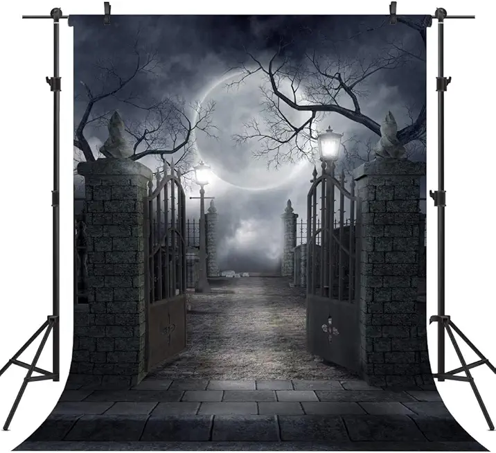 5X7FT Halloween Theme Pictorial Cloth Customized Photography Backdrop...