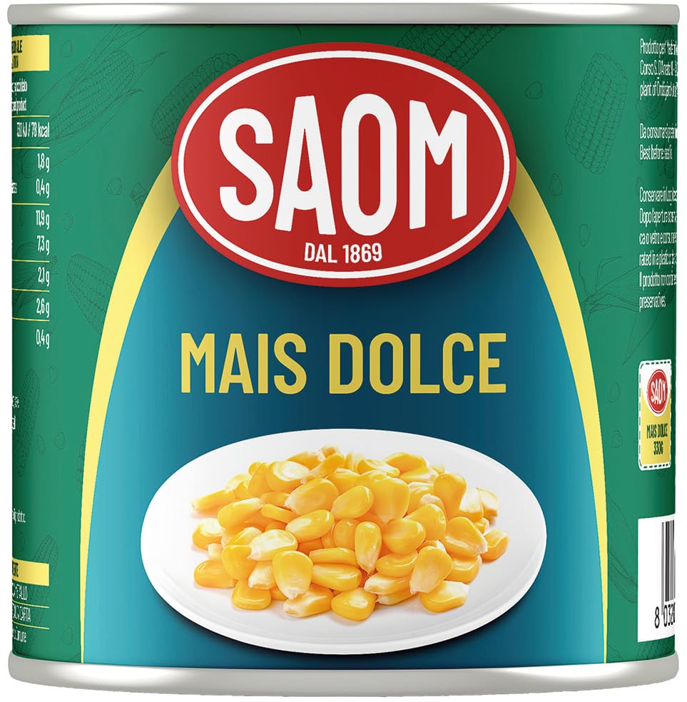 Saom Mais Dolce Raccolto e Lavorato in Giornata in Lattina, 12 Pezzi da 340gr