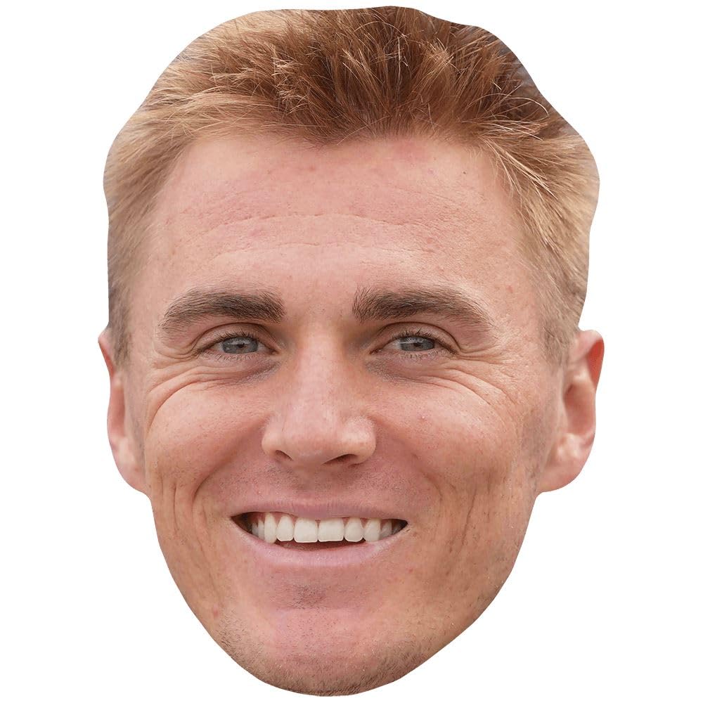 Bo Nix (Smile) Celebrity Mask, Flat Card Face, Fancy Dress Mask