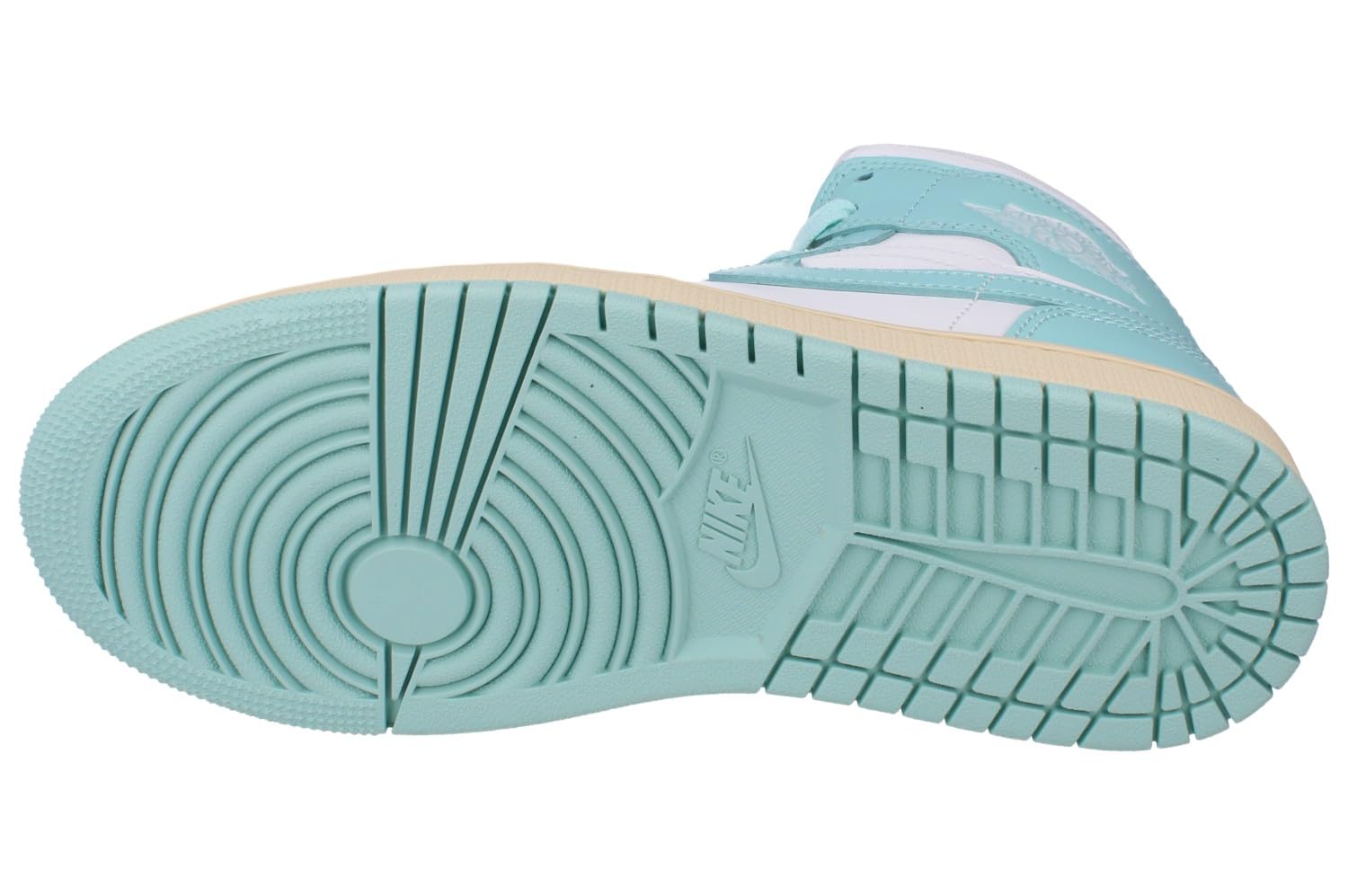 Nike Donne Air Jordan 1 Mid Trainers BQ6472 Sneakers Scarpe (UK 4 US 6.5 EU 37.5, Sail Light Dew Muslin 132)