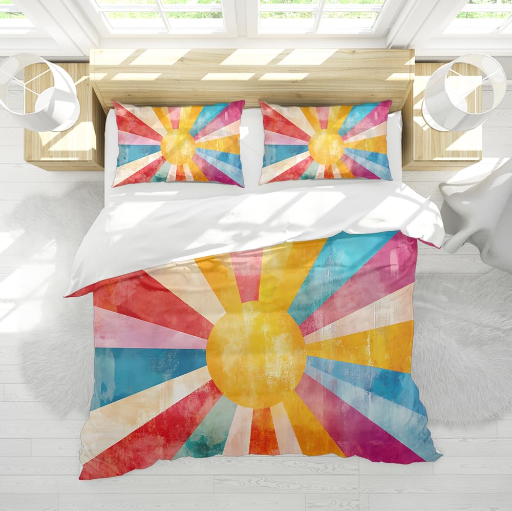 Parure de lit Bohemi Sun Stripes crée une ambiance chaleureuse