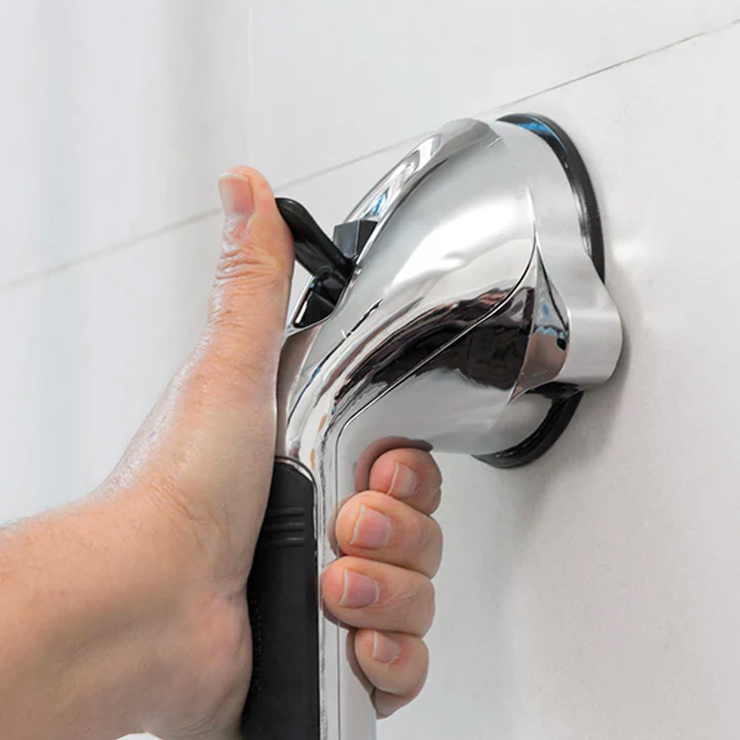 Avilia Maniglia di Sicurezza Antiscivolo per Bagno 29x9x11cm - Protezione e Stabilità per Anziani e Persone con Mobilità Ridotta | Installazione a Ventosa Facile e Sicura