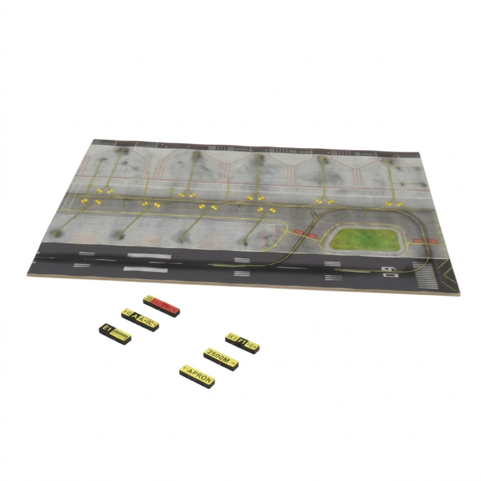 Tabellone Aeroporto in Legno Base Dotata di Pista Compatibile Diorama per Modellisti