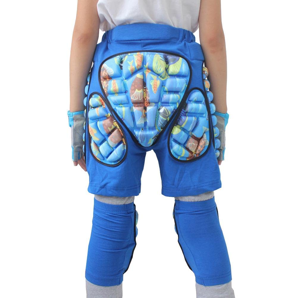 Pantalones cortos protectores acolchados para niños, pantalones cortos acolchados para niños Protección de la cadera Pantalones cortos de EVA Equipo de protección para patinaje Esquí Skateboarding