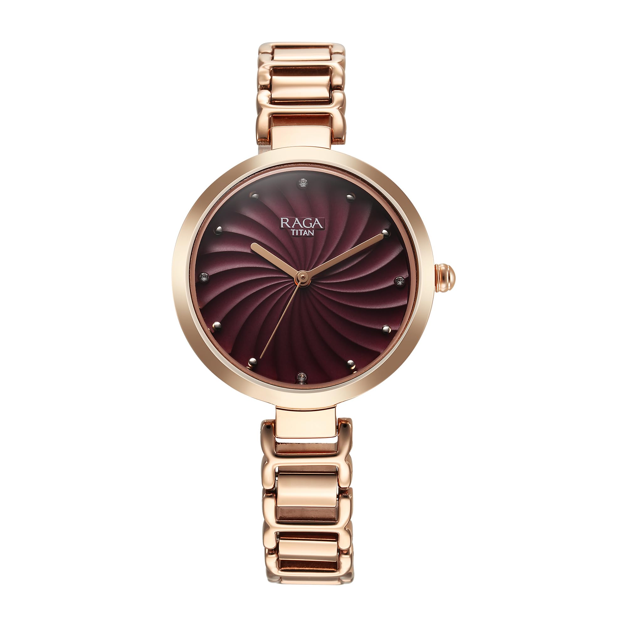 Titan Brass Analog Burgundy Dial Womens Watch-2752Wm01, Band Color:Rose Gold (B0DGKY731C) Amazon Price History, Amazon Price Tracker