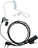 Auricular con Micrófono y PTT Compatible con Kenwood NX-1200 NX-1300 TK-2107 Baofeng UV-5R UV-82 BF-F8HP K1 RT21 RT22 RT68 H-777S Pxton Radio de 2 Vías con Tubo Acústico, 2 Paquetes 3