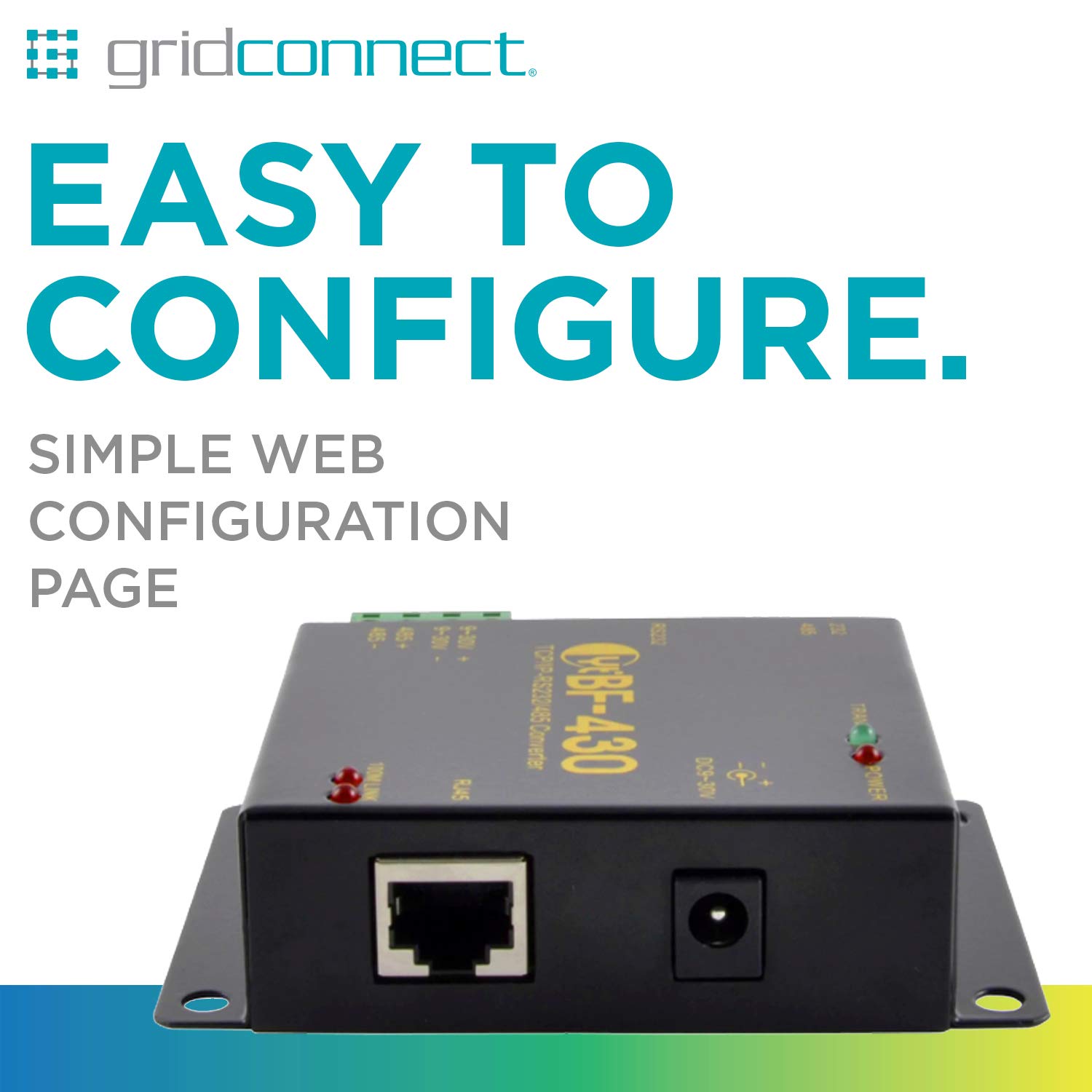 Convertitore industriale seriale RS232 Ethernet e RS485 - BF-430