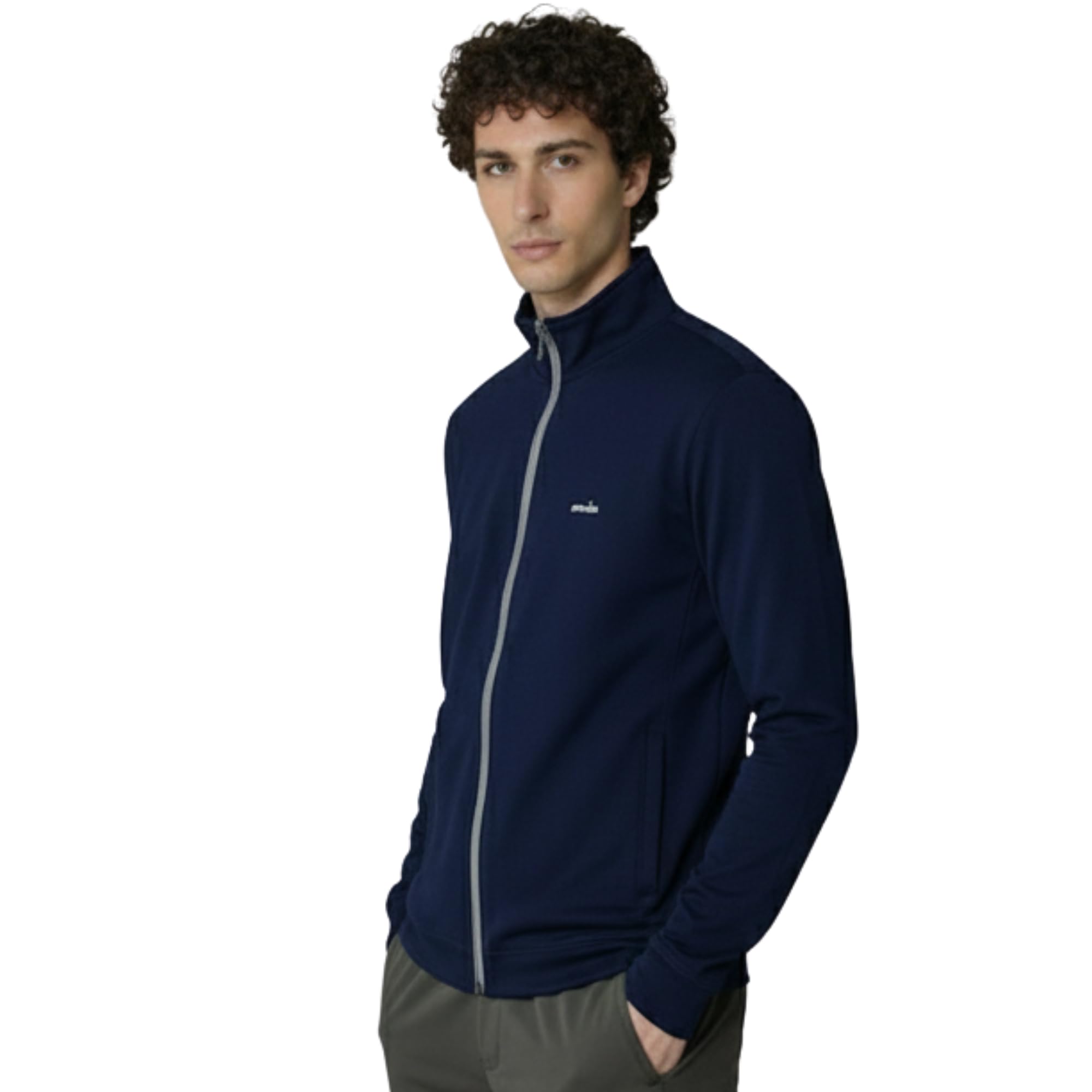 MIA FASHION Men’s UPF 50+ Sunscreen Jacket with UV Protection, Lightweight Full-Zip Sports Running Jacket for Men, Biker Outdoor Wear Blue-L 1