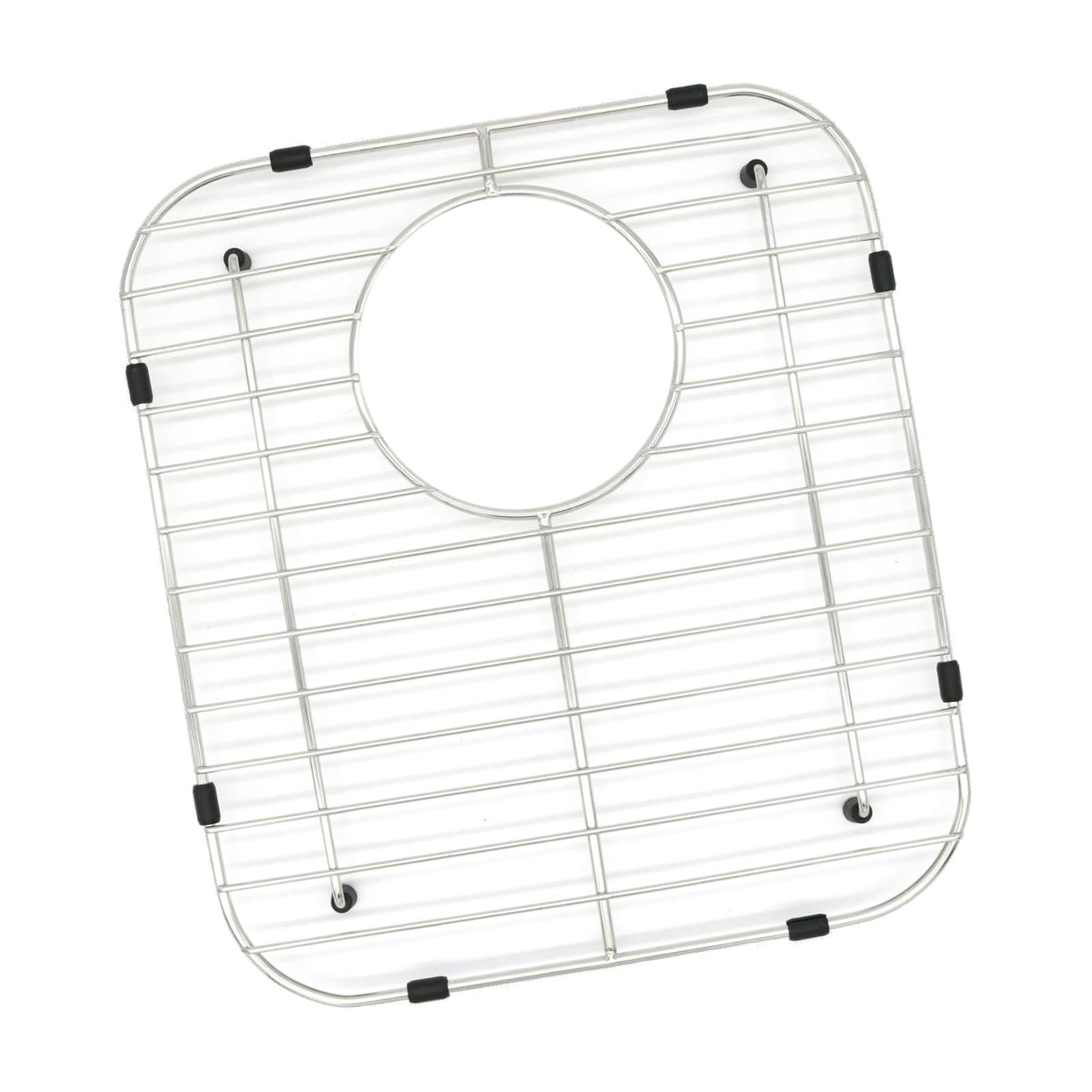 Protezione per Lavello, Griglia per Lavello, Scolapiatti, Lavello da Cucina, Scolapiatti, Griglia di Fondo per Lavello per Sbrinare in Bagno, Foro di Scarico Laterale, 300x335mm