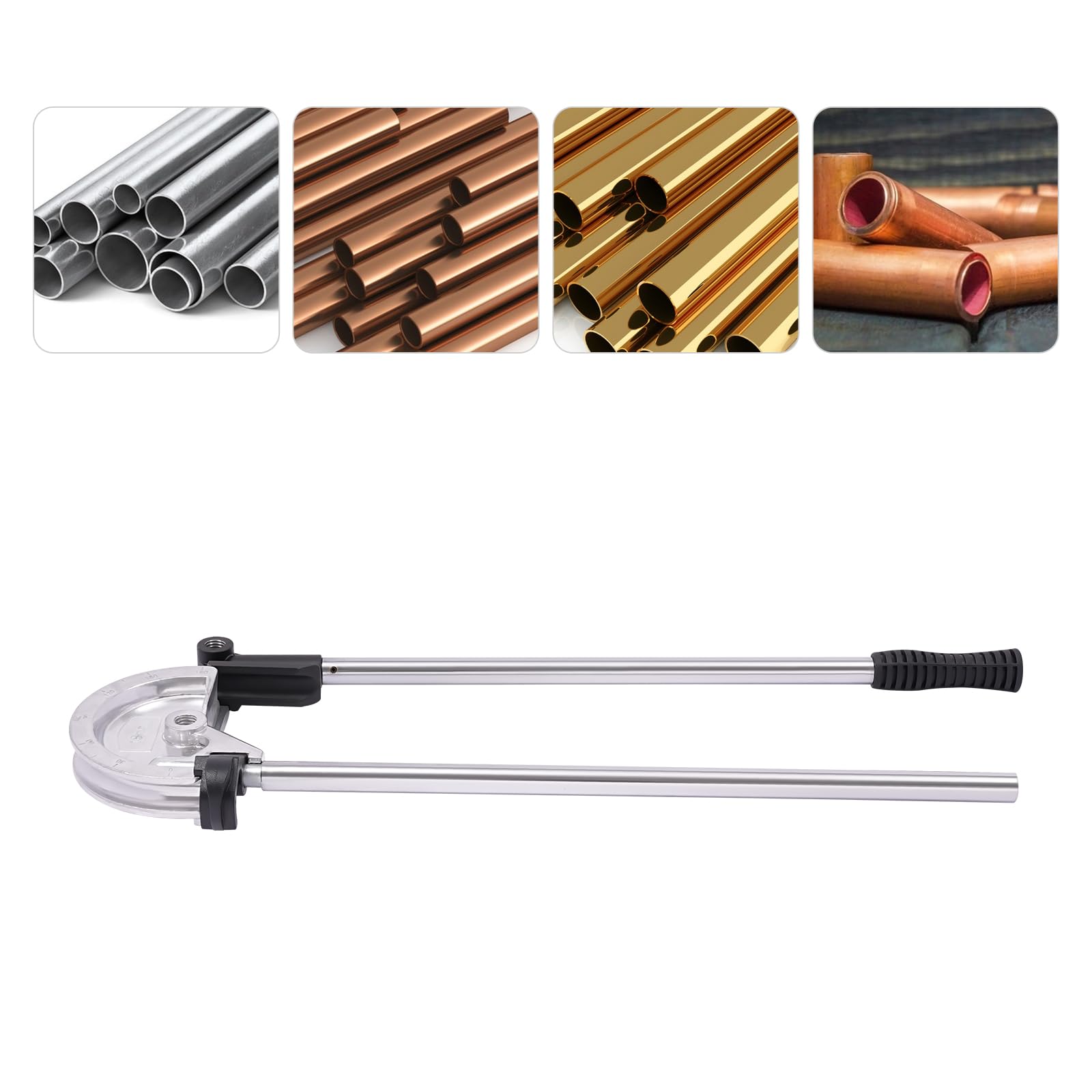 Dobladora de tubos manual para tubos de 18 mm, ángulo de flexión de 0-180°, para tubos de cobre, tubos de hierro, tubos de aluminio, tubos de acero inoxidable