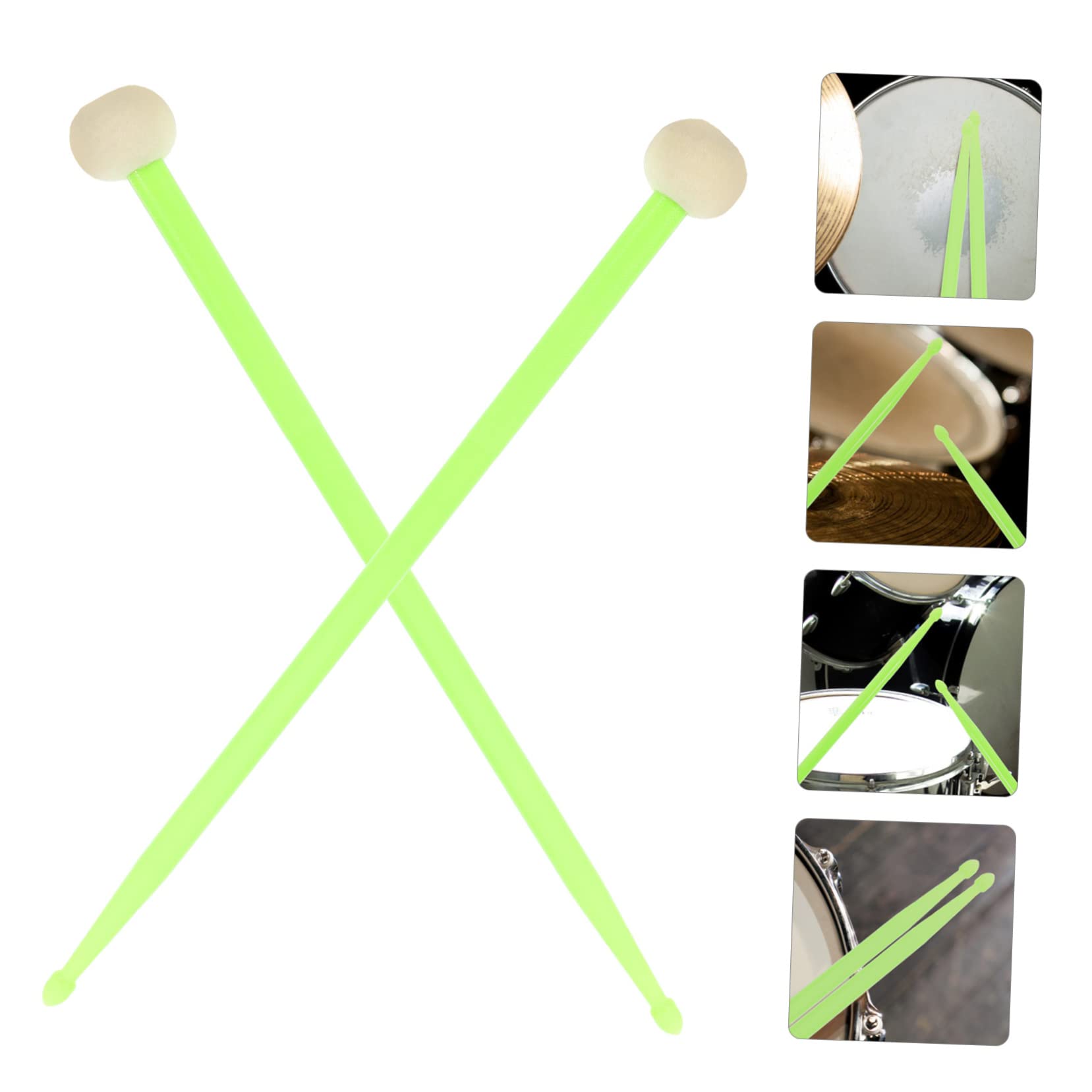 Toyvian 3paare Professionelle Doppelseitige Drumsticks Für Schlagzeug Vielseitige Anwendung Für Anfänger Und Langlebig Und Handschonend Sanftem