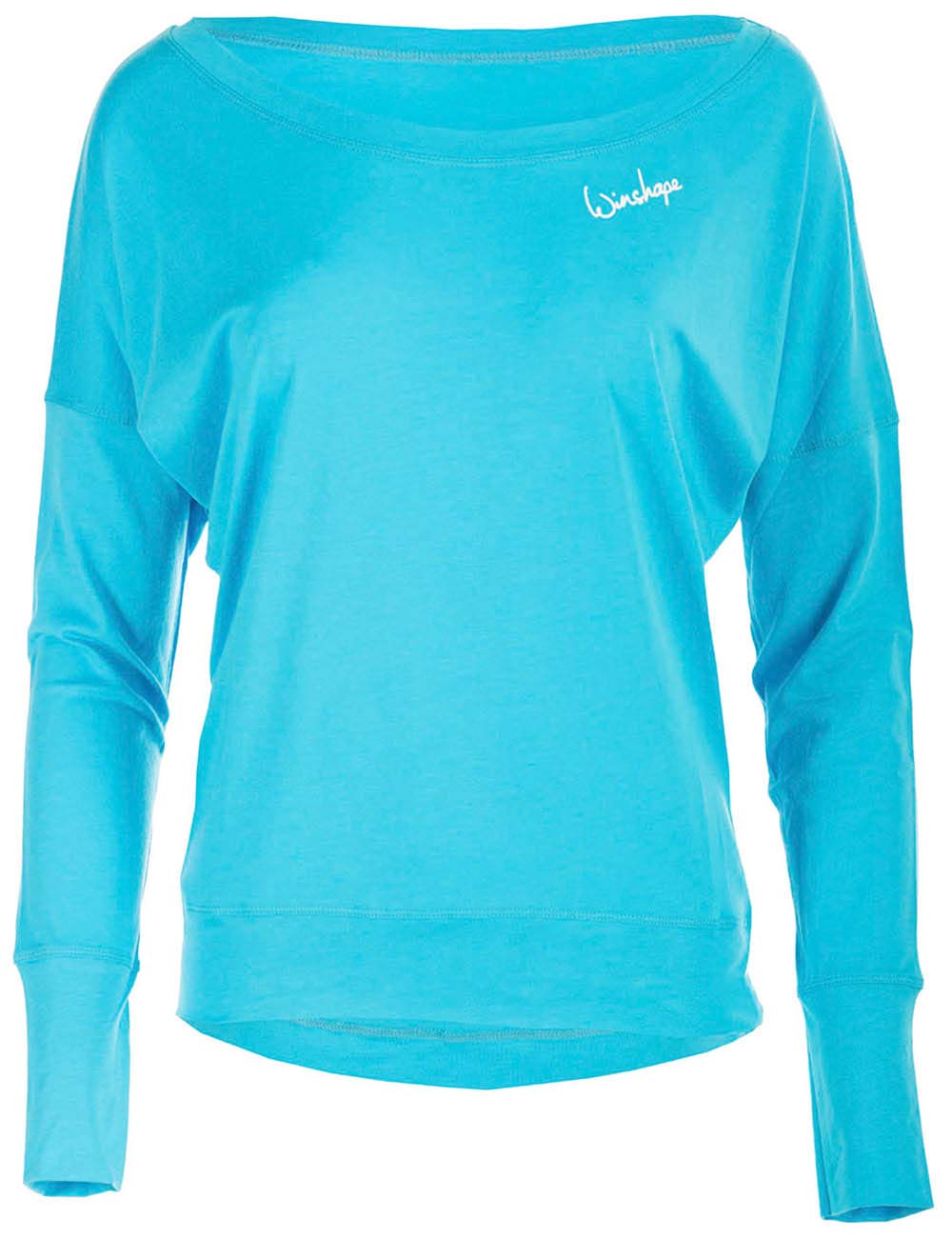 Winshape Mcs002 Women's Ultra Lightweight Modal Long Sleeve Dance Style Fitness Leisure Sport Yoga Workout, Womens, MCS002-SKY-BLUE-L, Sky Blue, L