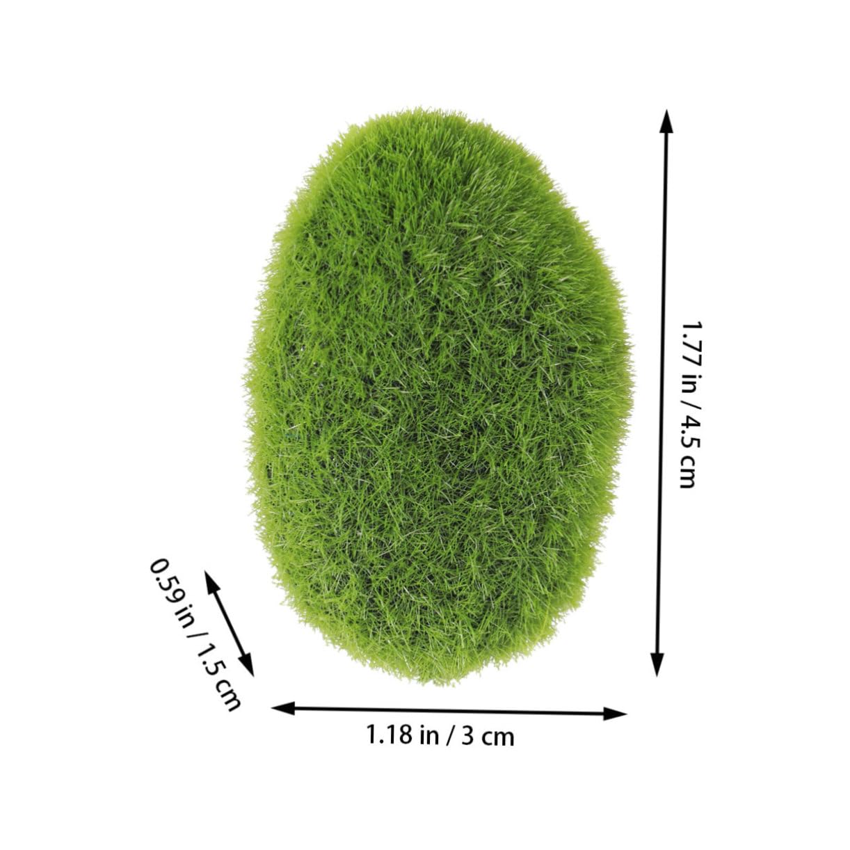 IWOWHERO Rtificial Moss Cover Stones Fuzzy Moss Rocks for Indoor Decor Vases Miniature Houses Terrariums