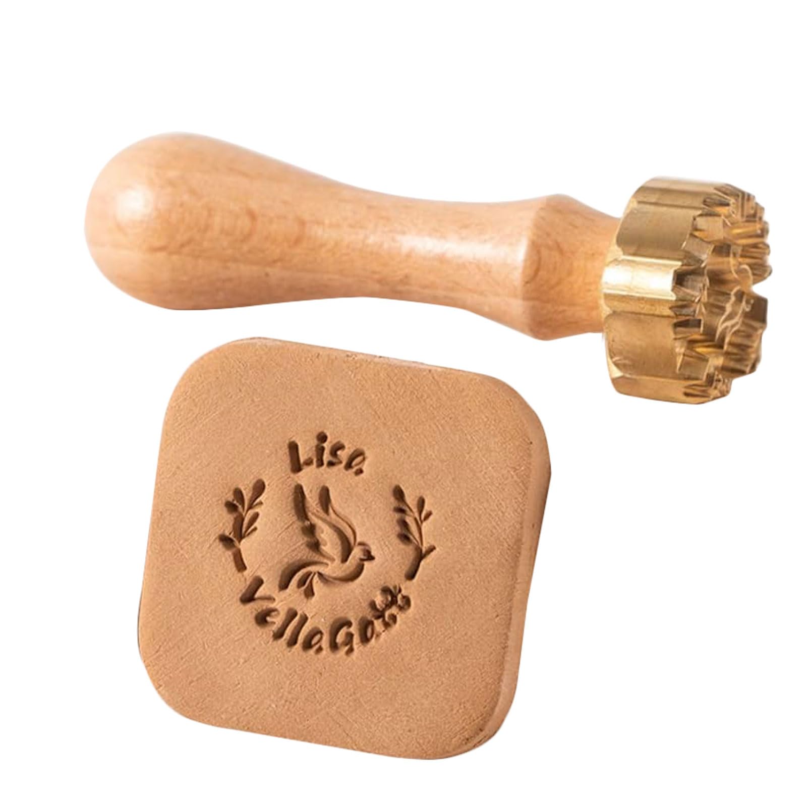 Timbro per ceramica Timbro per ceramica personalizzato Stampo in ottone Timbri per sapone Timbro in argilla con logo personalizzato Timbri con lettere personalizzate Regali Kit timbro fai da te